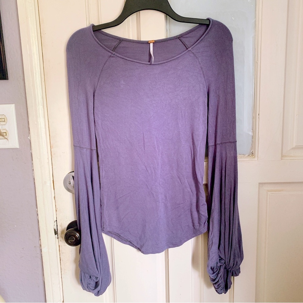 Free People muted purple long sleeve NEW Medium / M
